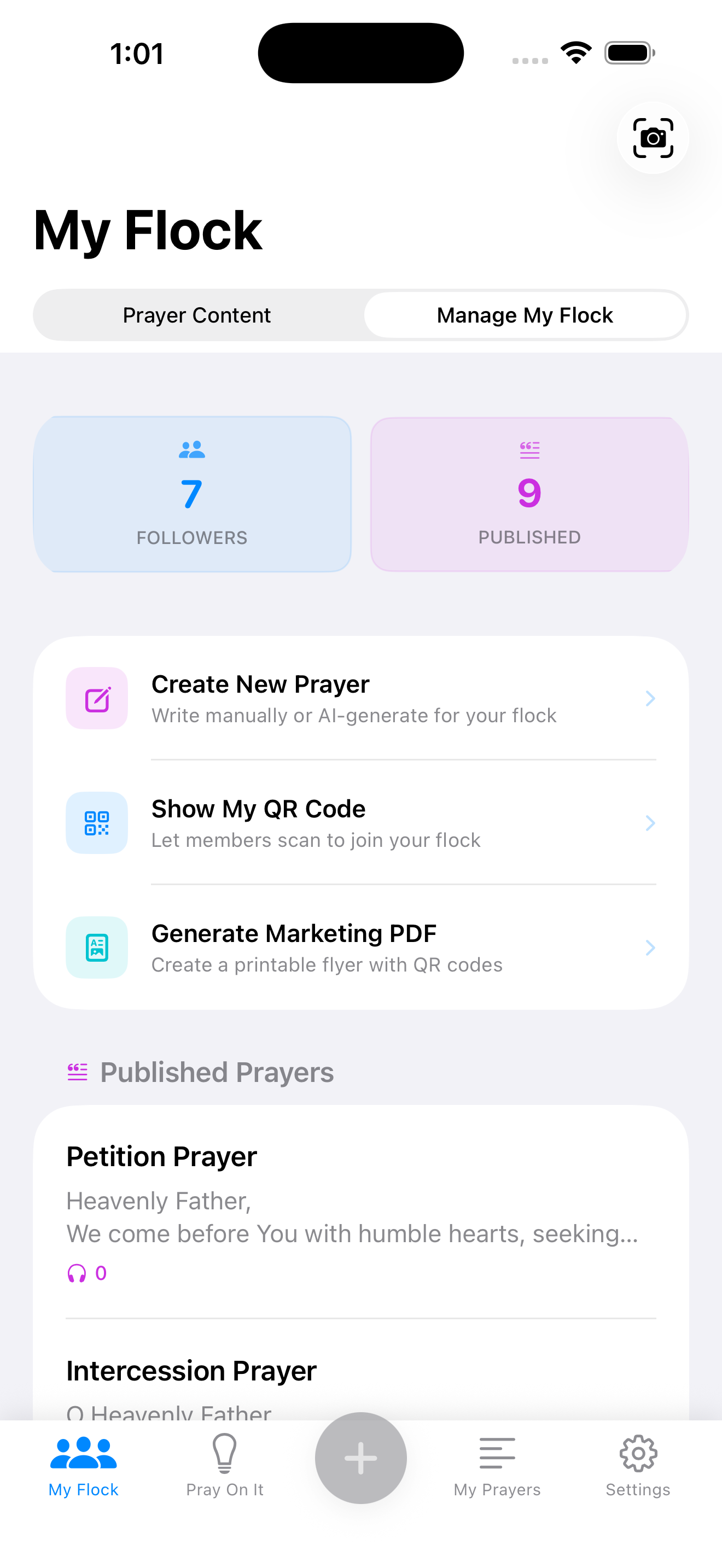 Flock leader dashboard
