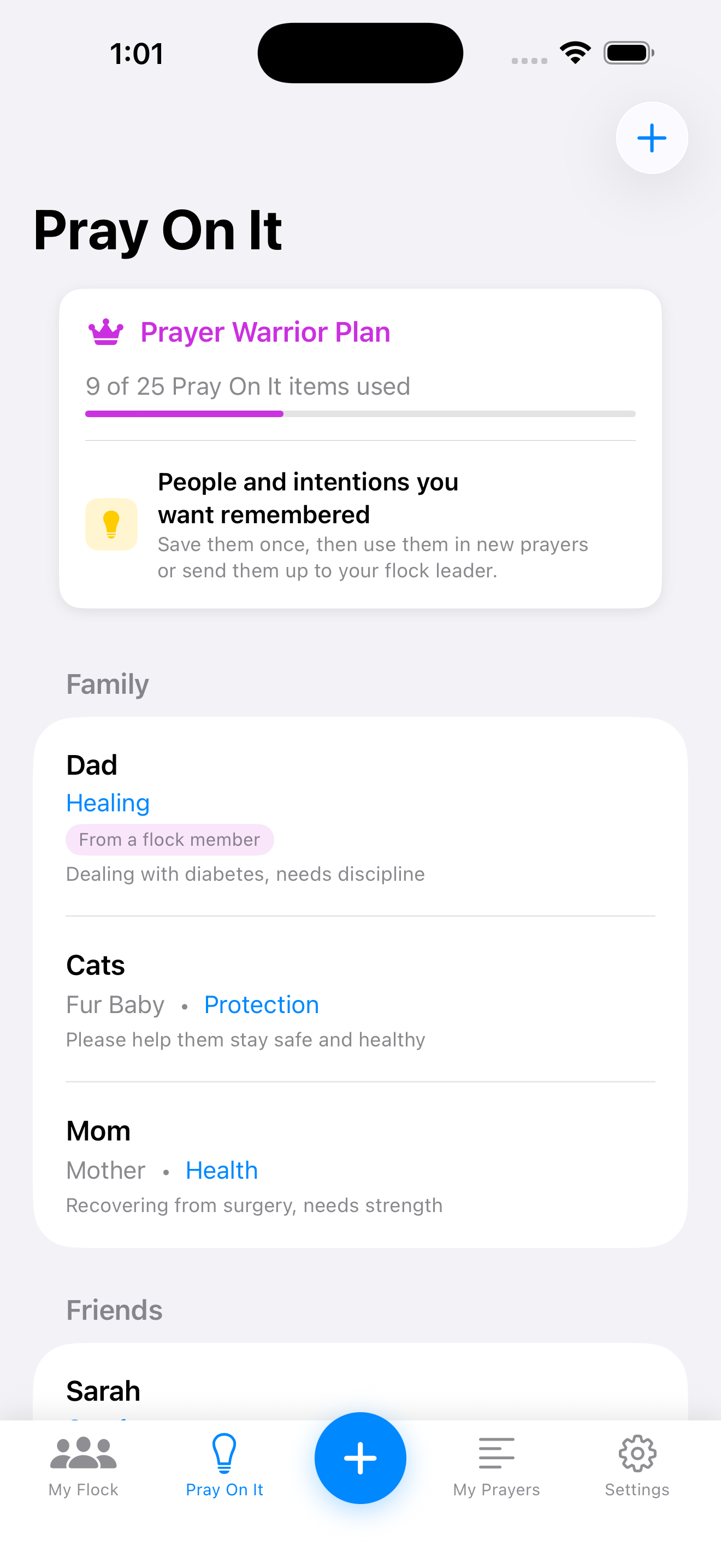 Pray On It list